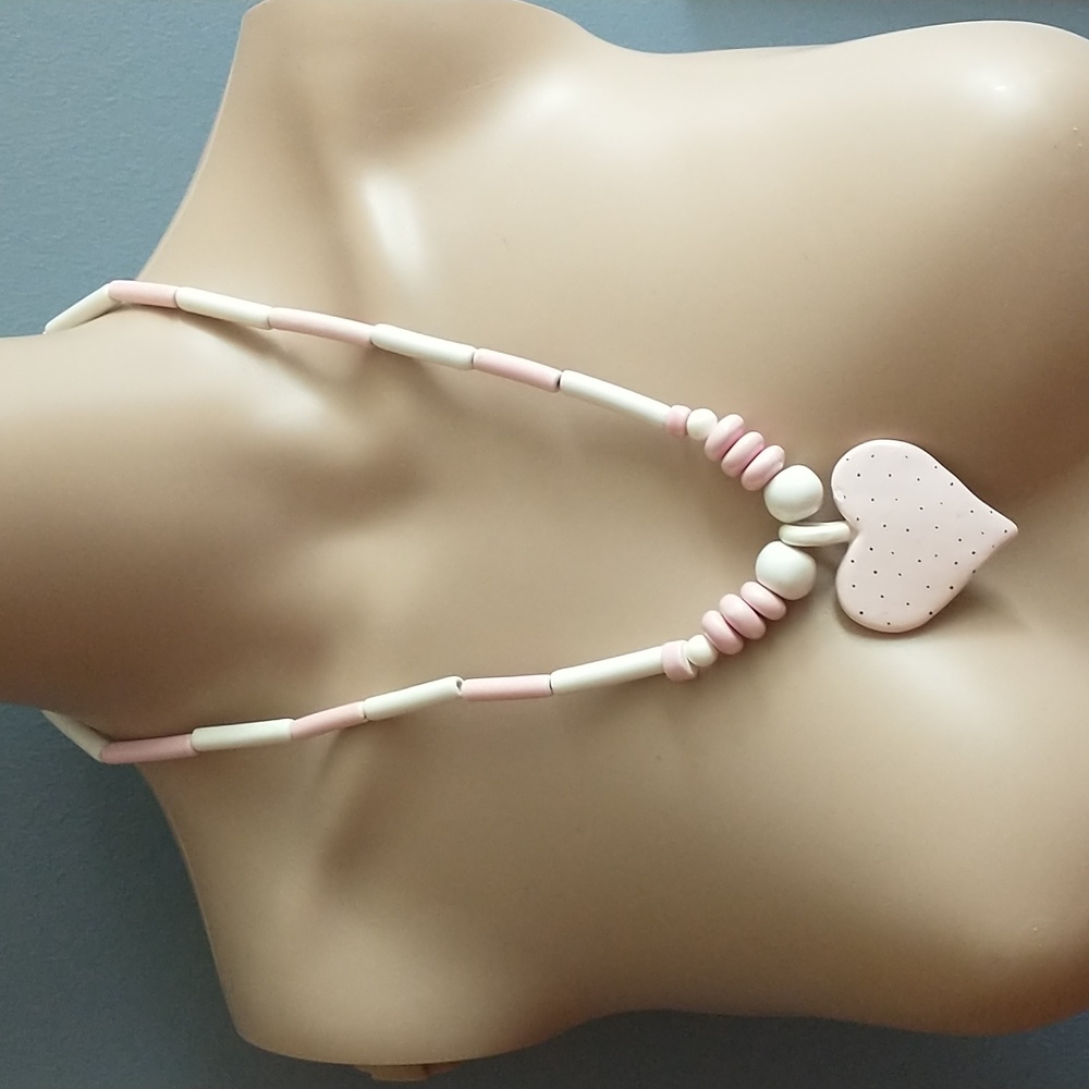 Vintage Ruby Z by Candace Loheed Ceramic Necklace
